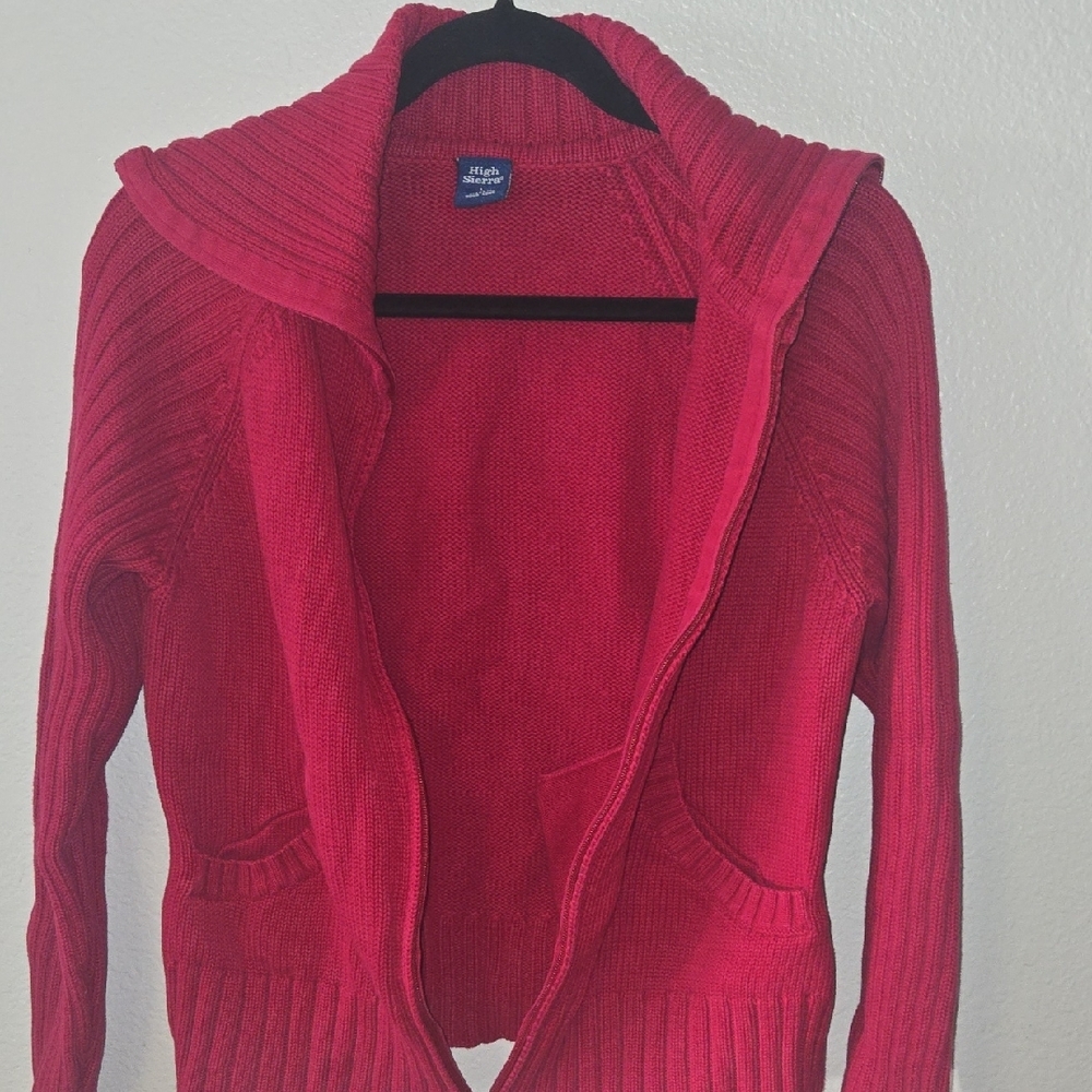 High Sierra Women's Vibrant Red Knit Cardigan - Picture 5 of 8